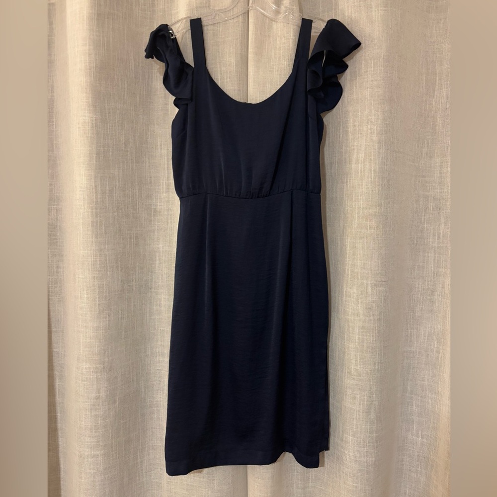 BB Dakota Midnight Blue Ruffle Mini Dress
